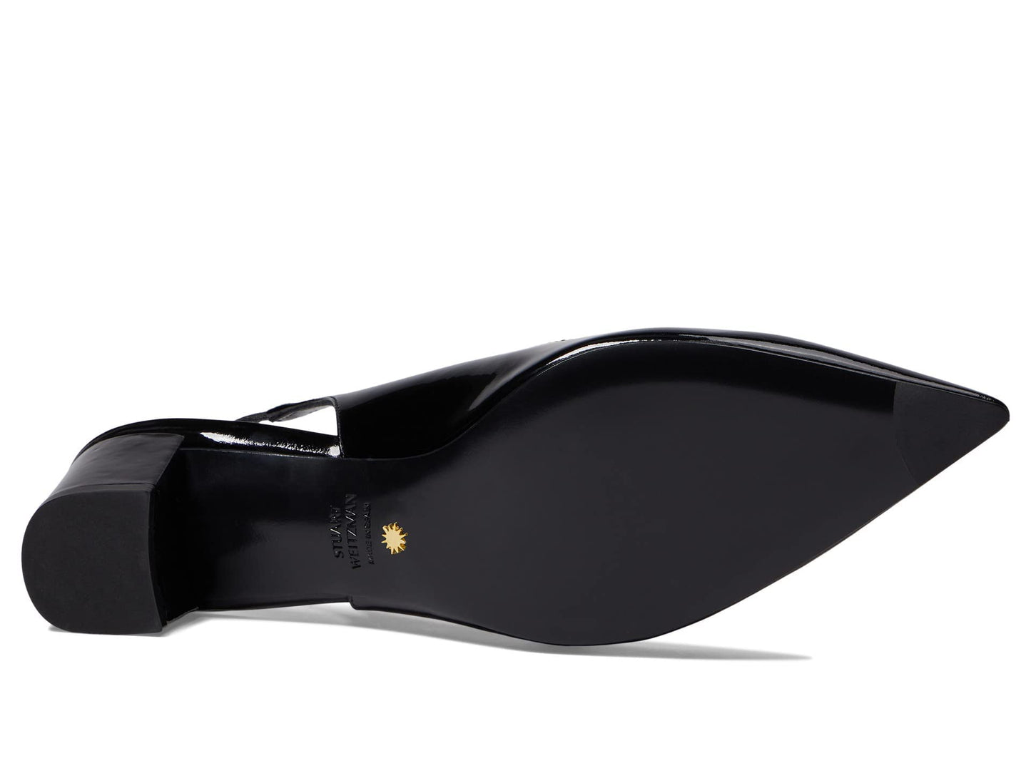 Stuart Weitzman SW 50 Block Slingback Black 11 B
