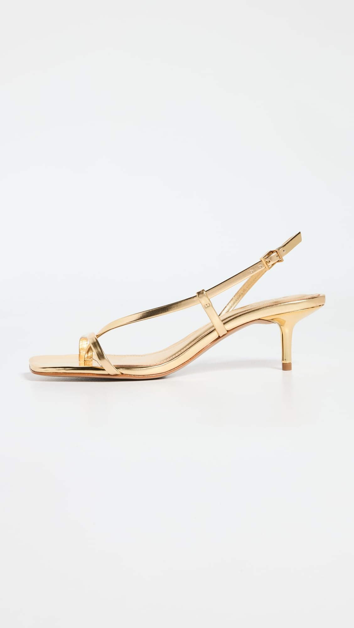 SCHUTZ Women's Heloise Sandals, Ouro Claro Orch, Gold, Metallic, 9 Medium US