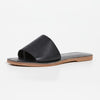 Madewell The Boardwalk Post Slide Sandal in Leather True Black 7.5 M