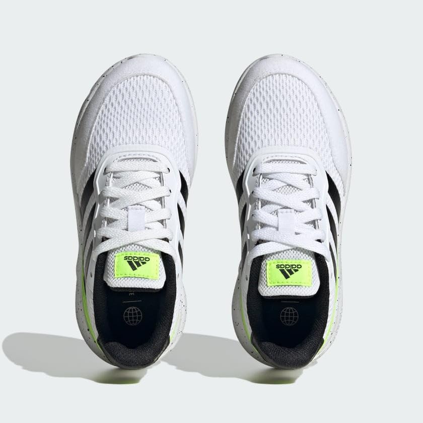 adidas Nebzed Lifestyle Lace Running Shoes Kids', White, Size 5.5