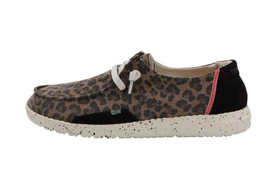 Hey Dude Women's Wendy Jungle Brown Size 9 | Women’s Shoes | Women’s Lace Up Loafers | Comfortable & Light-Weight
