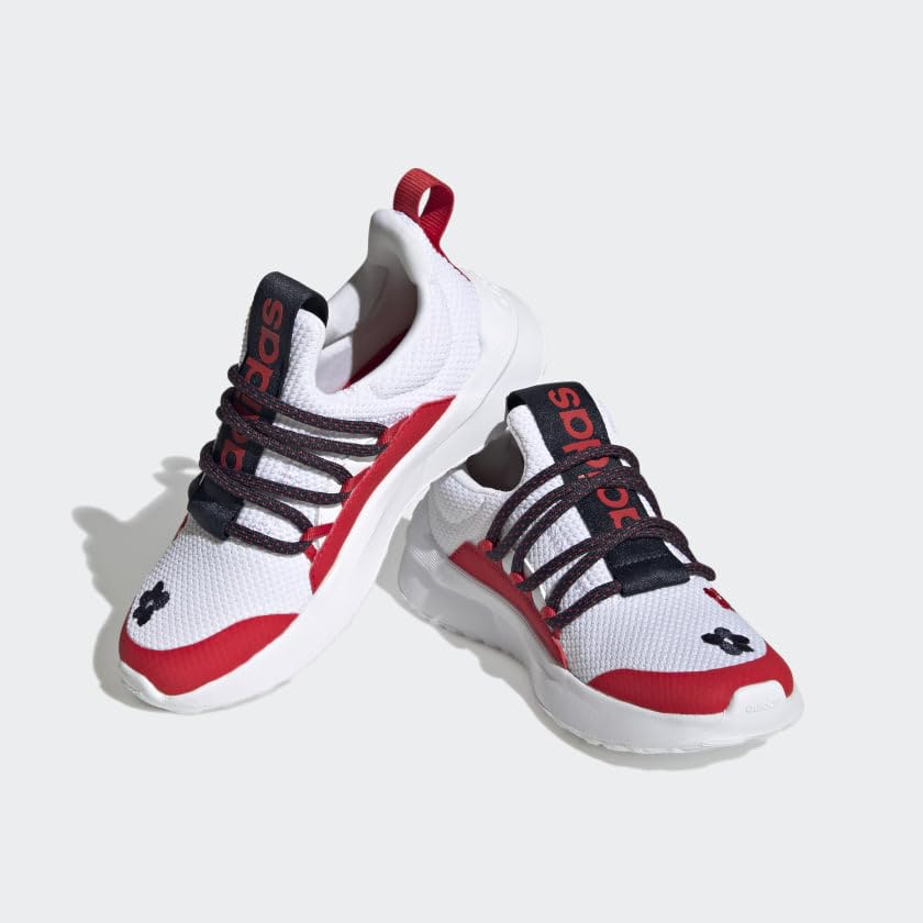 adidas Lite Racer Adapt 5.0 Slip-On Lace Shoes Kids', White, Size 1
