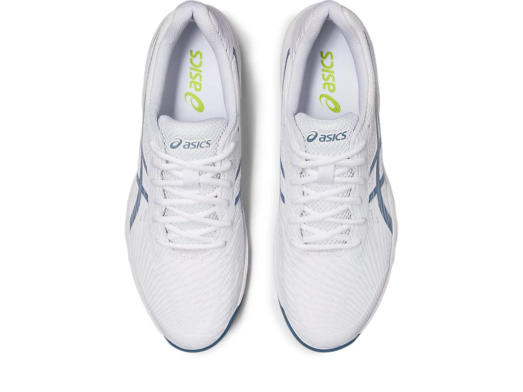 ASICS Men's Gel-Game 9 Tennis Shoe White/Steel Blue 11.5 D (M)