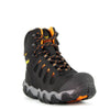 Thorogood Crosstrex 6 Waterproof Toe Hiking Boots for Men - Breathable Premium Leather and Mesh with Comfort Insole and Athletic Traction Outsole; ASTM Rated, Black/Orange - 9 M US