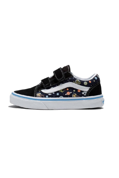 Vans Boy's Modern Sports Shoes, Y61 Glow Cosmic Zoo Black Blue, 14 Little Kid