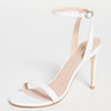 Stuart Weitzman Barelynude 100 Sandal White 9.5 B