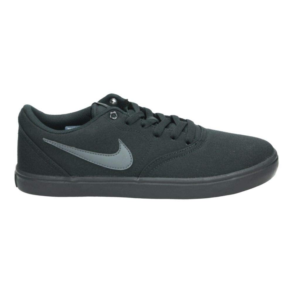 NIKE SB Check Solarsoft Canvas, Black/Anthracite, 12 Women/10.5 Men