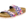 Birkenstock Sandales Sydney Sfb Birko-flor Supernatural Flower Navy, Women’s Sandal, Super Natural Flower Navy, 7 UK (40 EU)