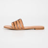 Tory Burch Women's Ines Cage Slides, Camello/Camello, 6.5 Medium US