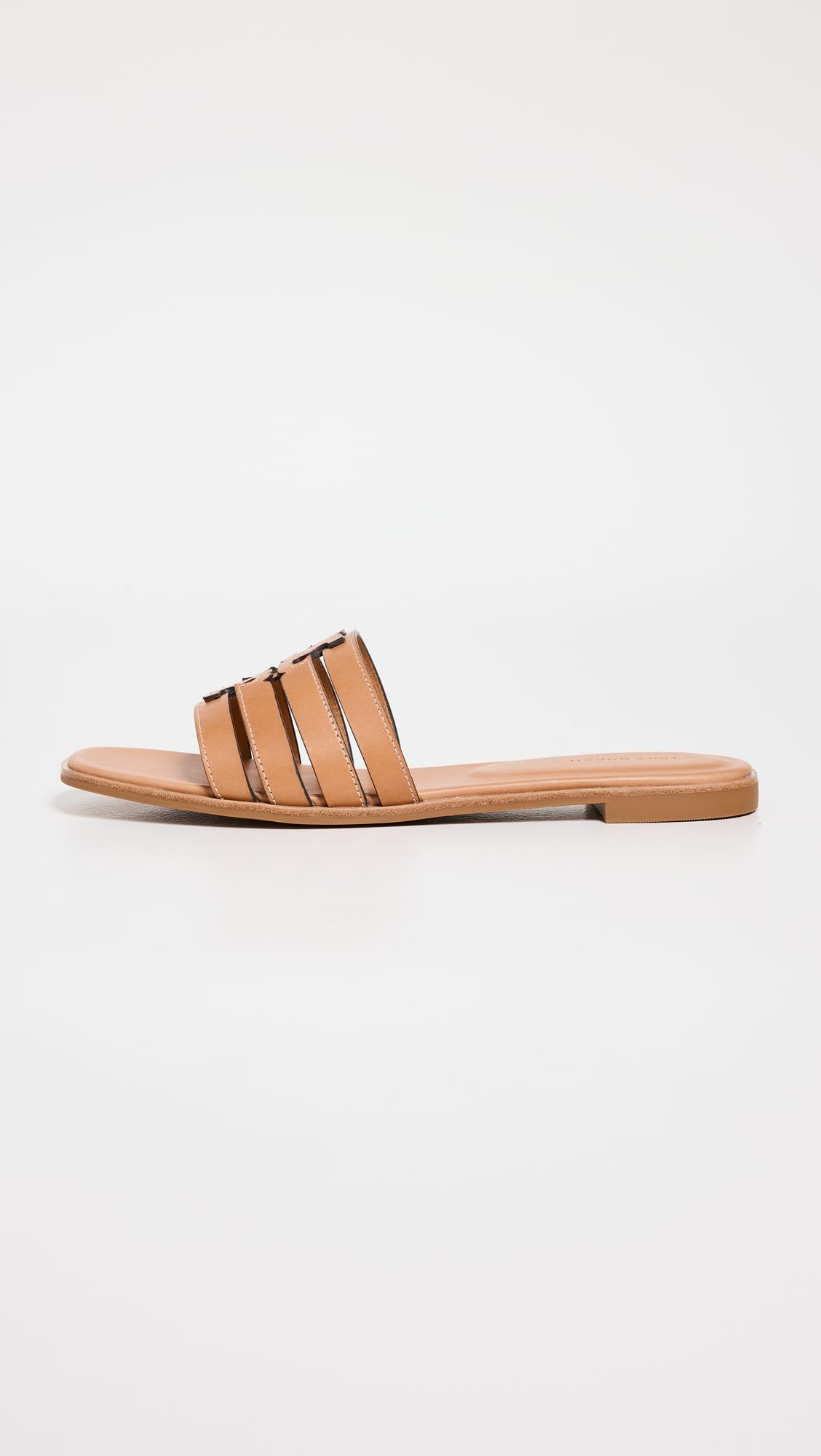Tory Burch Women's Ines Cage Slides, Camello/Camello, 6.5 Medium US