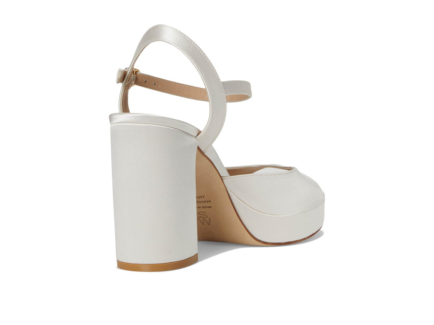 Stuart Weitzman Womens Dayna Ii Platform Cream 9 Medium