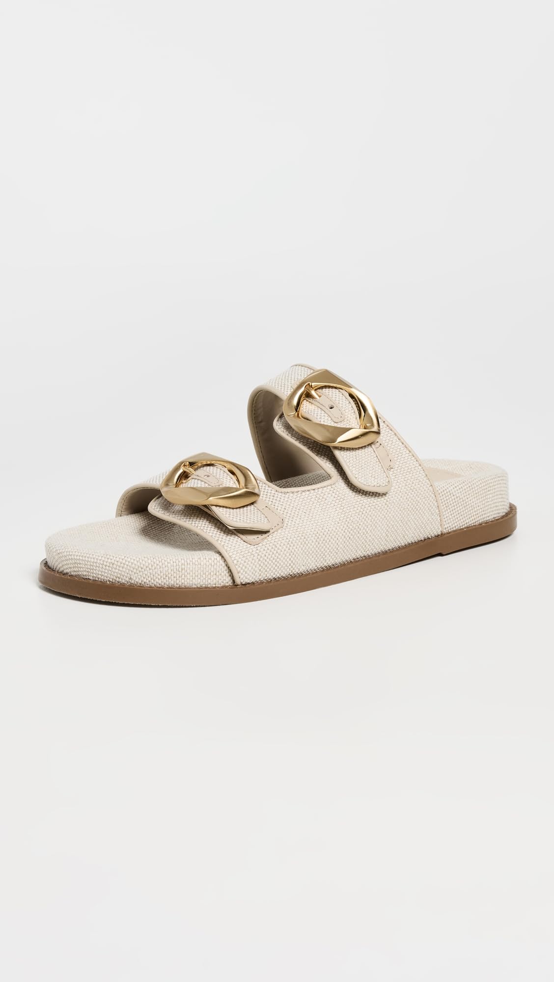 SCHUTZ Women's Olga Sporty Slides, Oyster, 7.5 Medium US