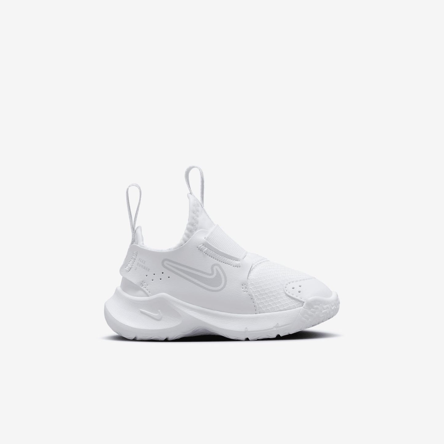 Nike Flex Runner 3 Baby/Toddler Shoes (FN1478-100, White/White/Pure Platinum) Size 7