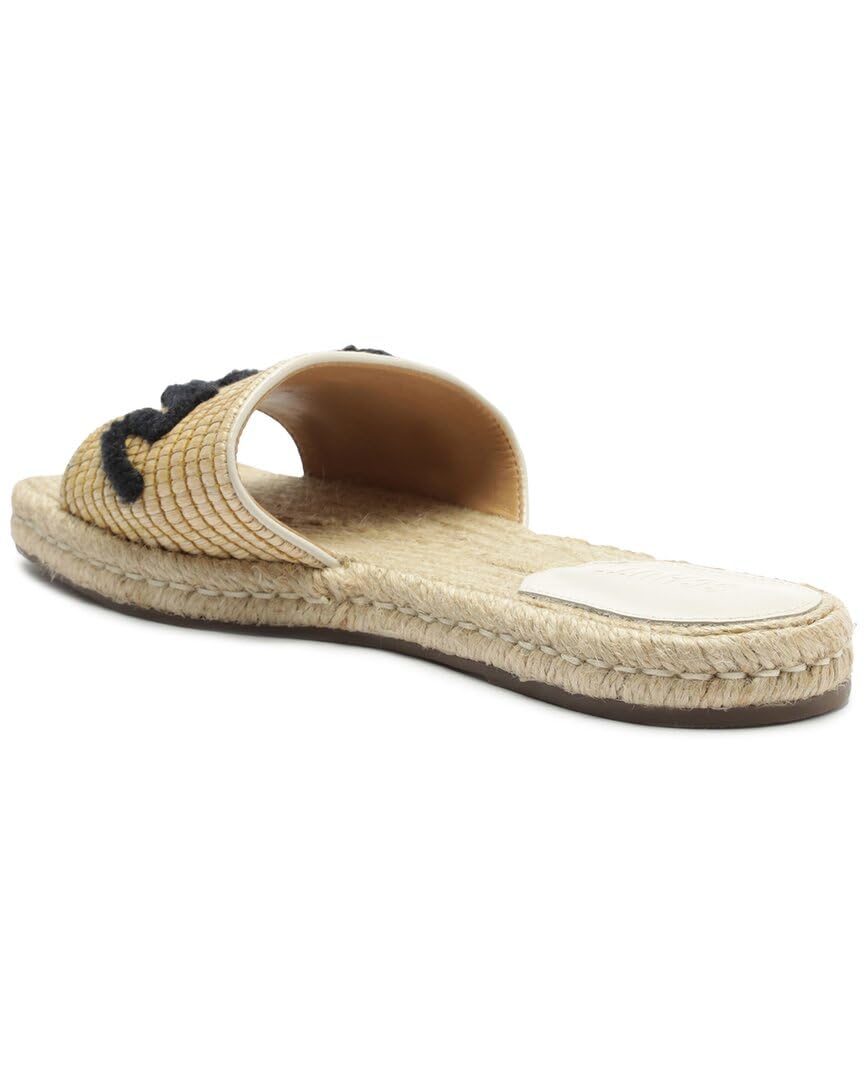 Schutz Women's Emilien Sandal, Black/Natural, 6.5