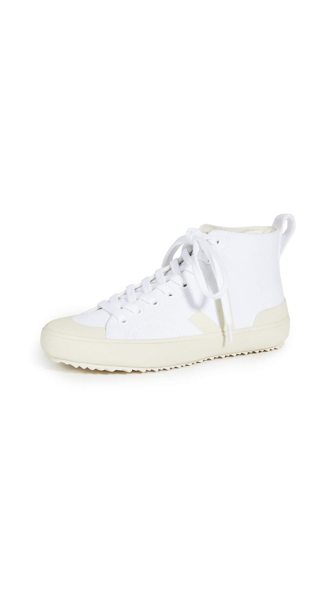 Veja Women's Nova High Top Vegan Sneakers, White/Pierre, 5 Medium US