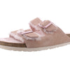 Birkenstock Women's Arizona Shearling Sandals, Light Rose/Light Rose, Pink, 8 Narrow US