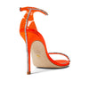 Stuart Weitzman Nudistglam 100 Sandal Neon Blaze/Neon Blaze/Clear 6 B