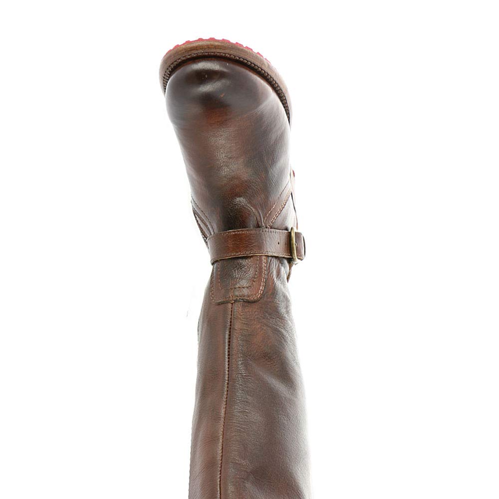 BedStu Glaye Wide Calf Womens Boot 7 BM US Teak