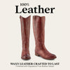 Frye Melissa Button 2 Equestrian-Inspired Tall Boots for Women Made from Hard-Wearing Vintage Leather with Antique Silver Hardware and Leather Outsole – 15 ½” Shaft Height, Mahogany - 7.5 WS