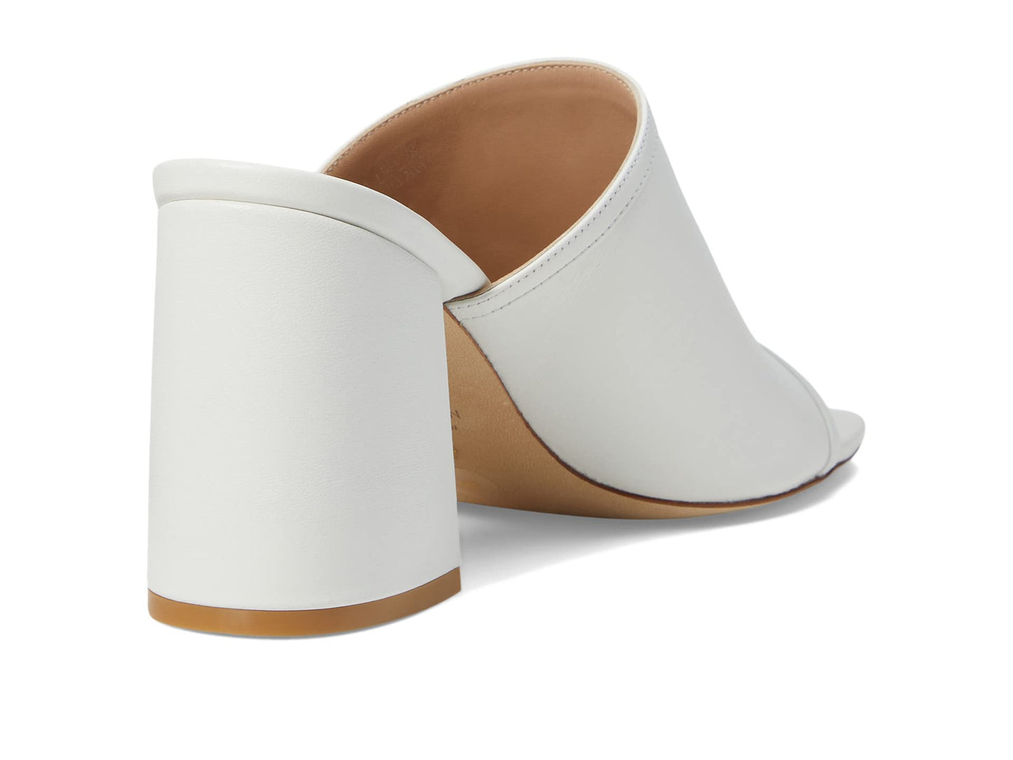 Stuart Weitzman Cayman 85 Block Slide White 8 B
