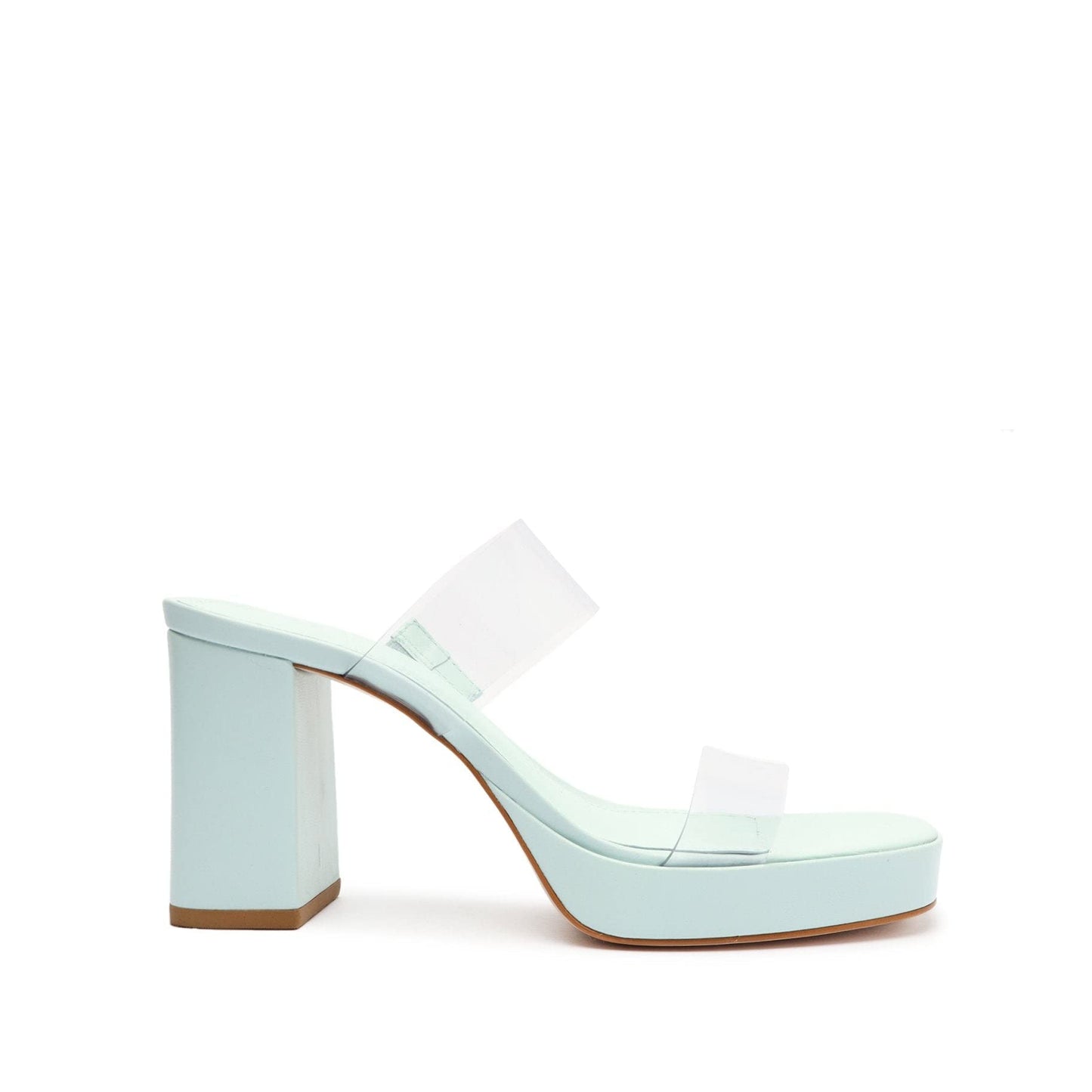 SCHUTZ Ariella Platform Transparente/Soft Sky 10.5 M