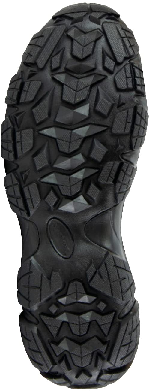Thorogood Crosstrex Waterproof Athletic Safety Toe Work Shoes for Men - Lightweight Premium Leather and Mesh with Comfort Insole and Slip-Resistant Outsole; ASTM Rated, Black/Grey - 11 W