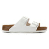 Birkenstock Womens Arizona Super Grip Bright White Slide - 36 NAR