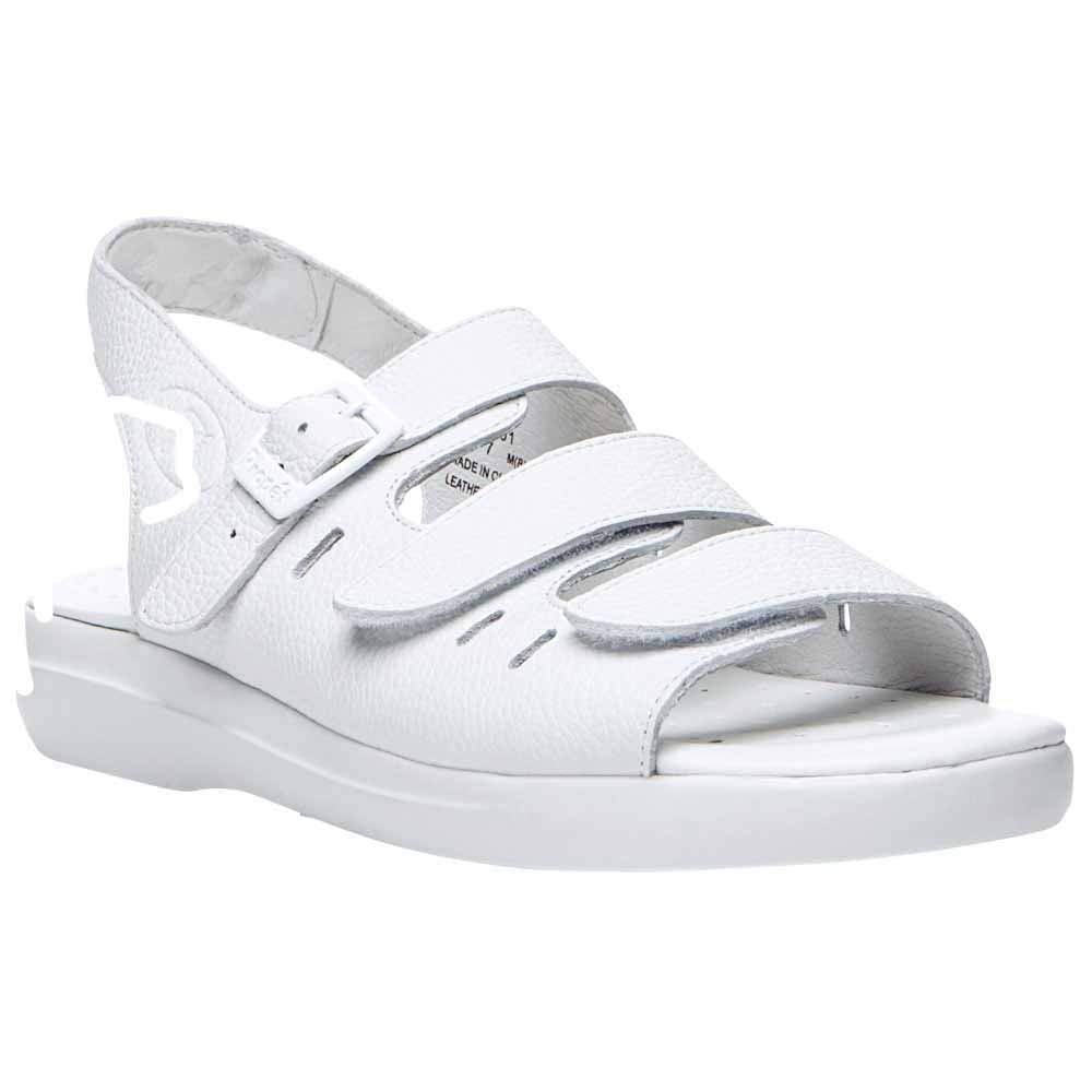 Propet Women's W0001 Breeze Walker Sandal,White Grain,9.5 N (US Women's 9.5 AA)