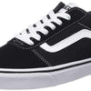 Vans Mens Ward Sneaker, Suede Canvas Black White, 15 UK