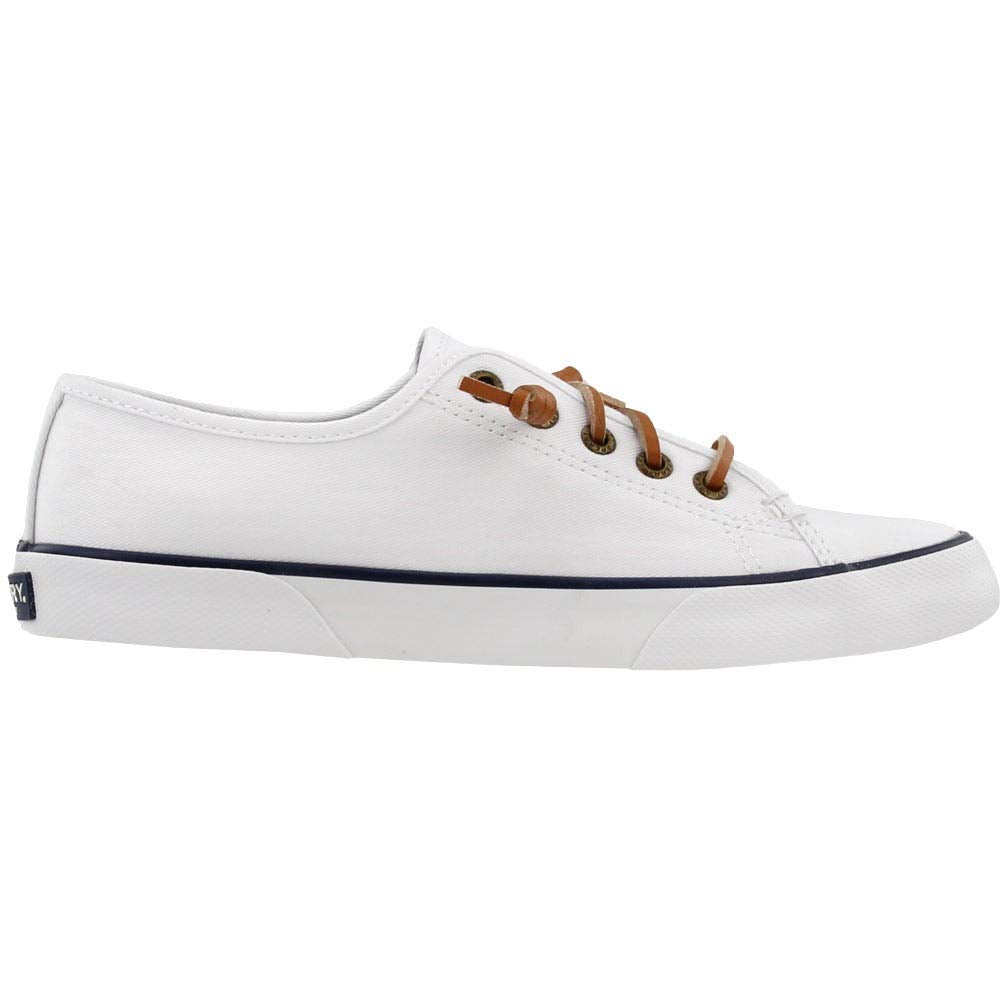 Sperry womens Pier View Sneaker, White, 5.5 US