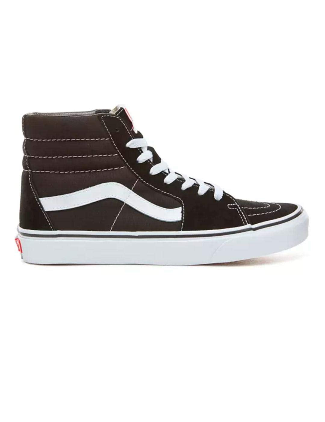 Vans Unisex Hi-Top Trainers Sneaker, Black Black White, 10 US Women