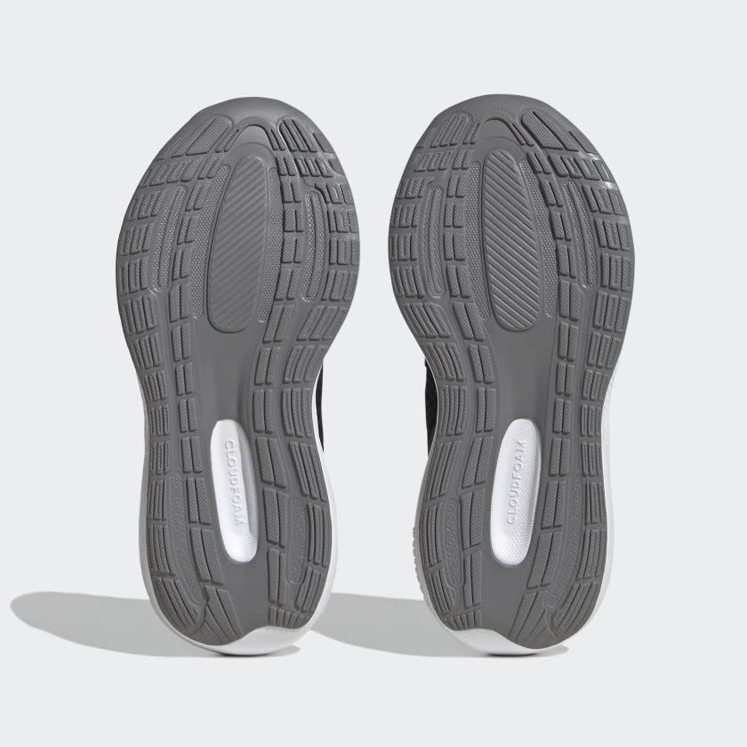 adidas Falcon 3 Sport Lace Shoes Kids', Black, Size 13.5K