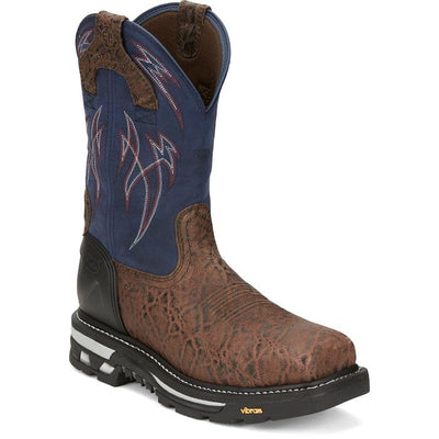 Justin Boots Men's CR2153 Frontline Hiviz 11” Waterproof Work Boot