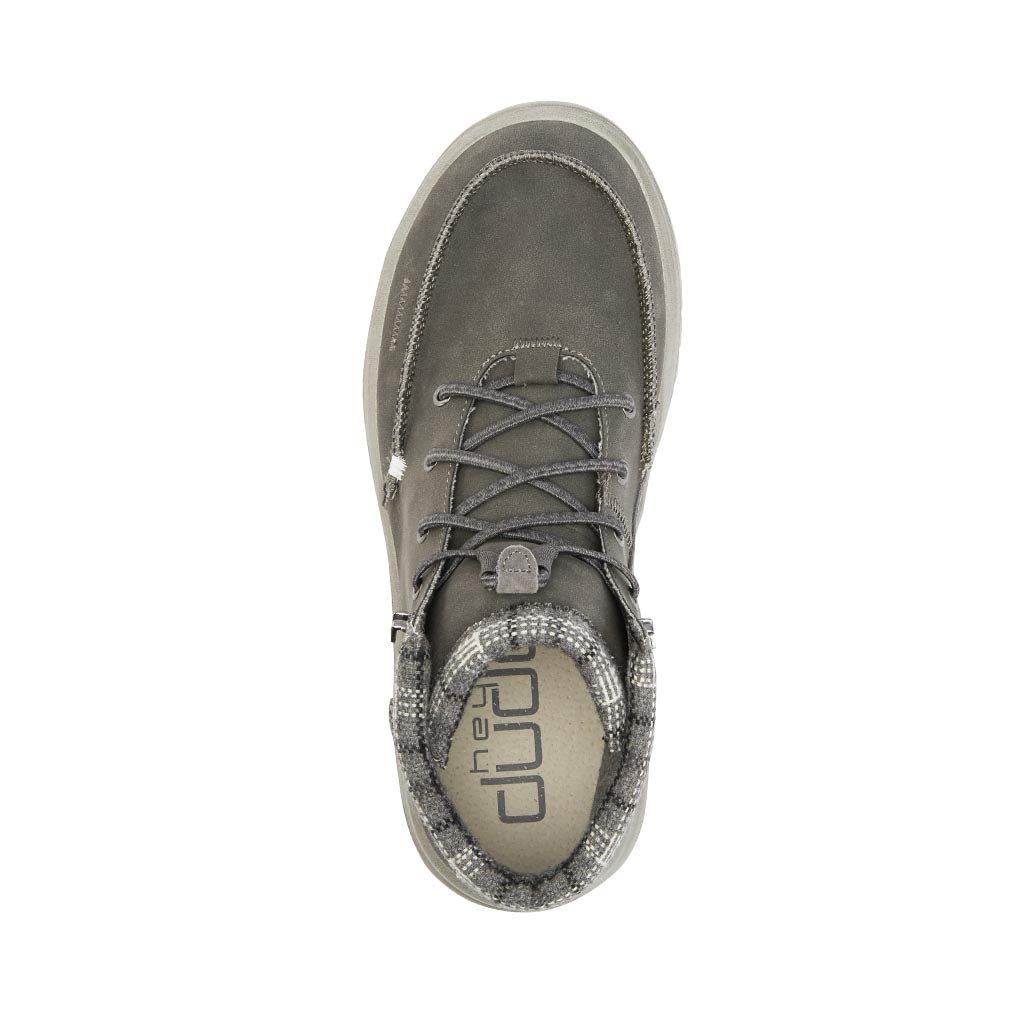 HEYDUDE Men's Bradley Dark Grey, Size 10 | Men's Shoes | Men's Boots | Comfortable & Light-Weight