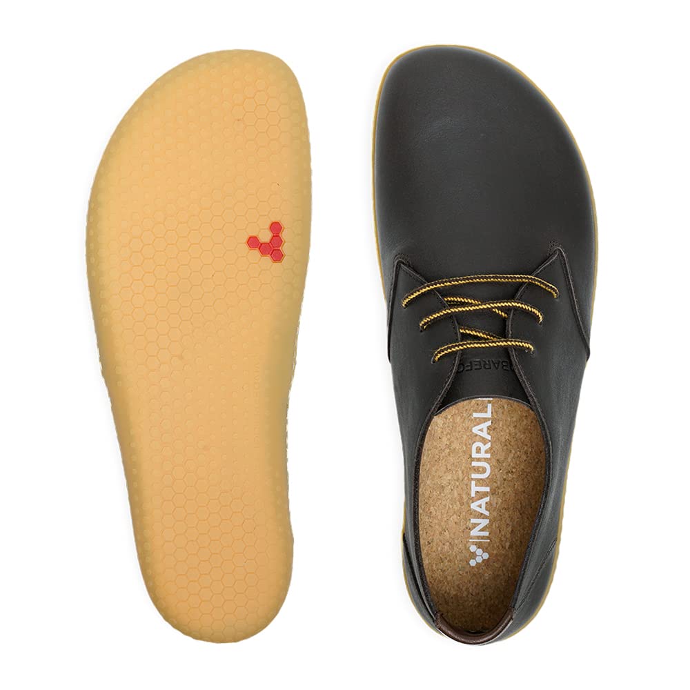 Vivobarefoot Mens Ra III Leather Brown Shoes 10 US