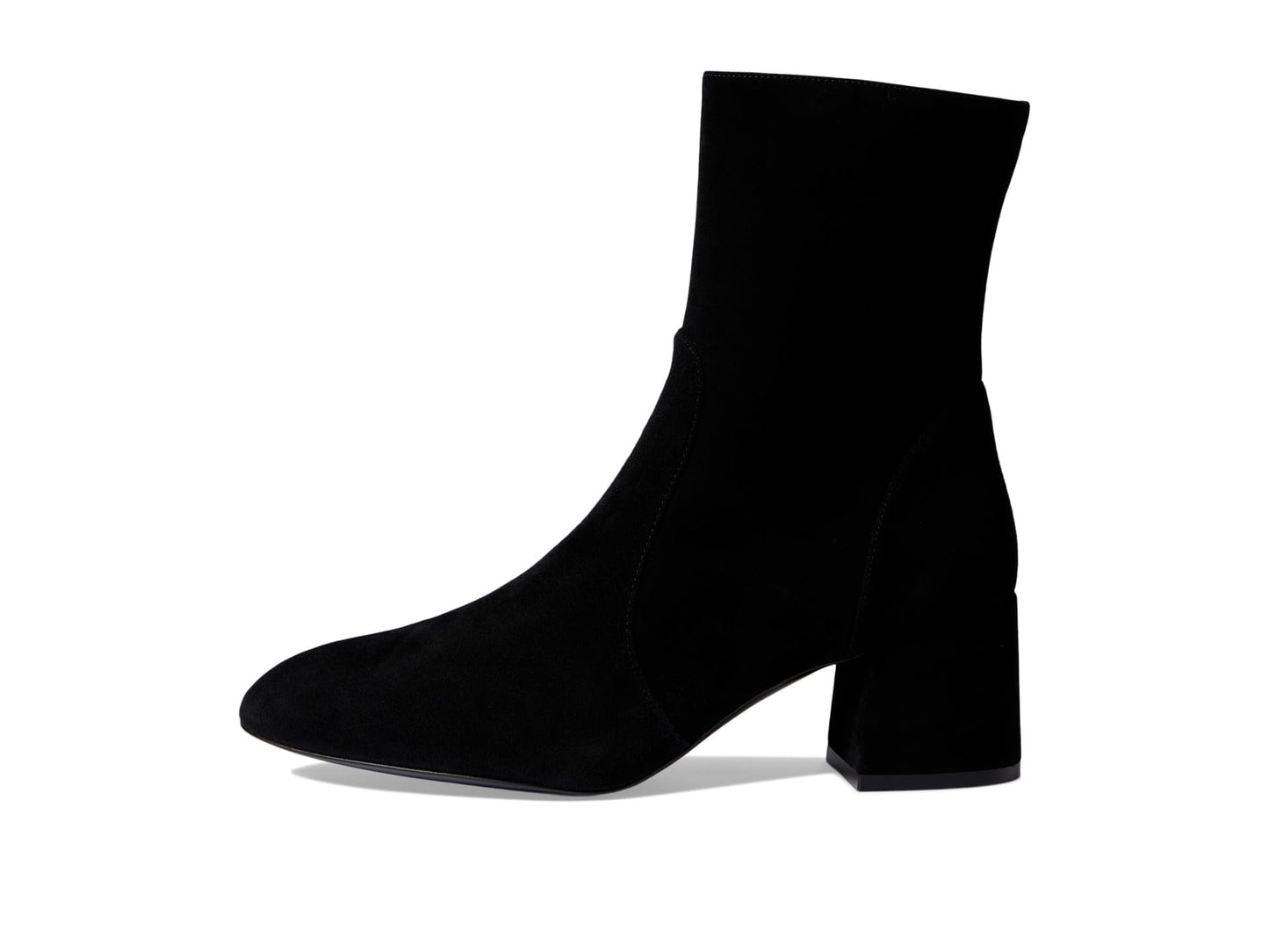Stuart Weitzman Flareblock 60 Zip Bootie Black 2 6 B