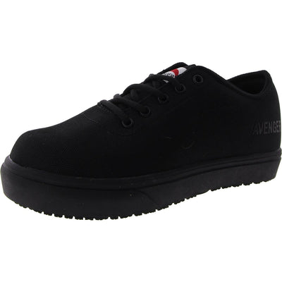 Avenger Work Boots Alley Sneakers for Women – Textile Upper & Lining – Rubber Midsole – Lace-up Black 9.5 B - Medium