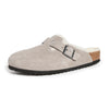 Birkenstock Men's Boston Shearling Sandals, Stone Coin/Natural, Grey, 10 Medium US