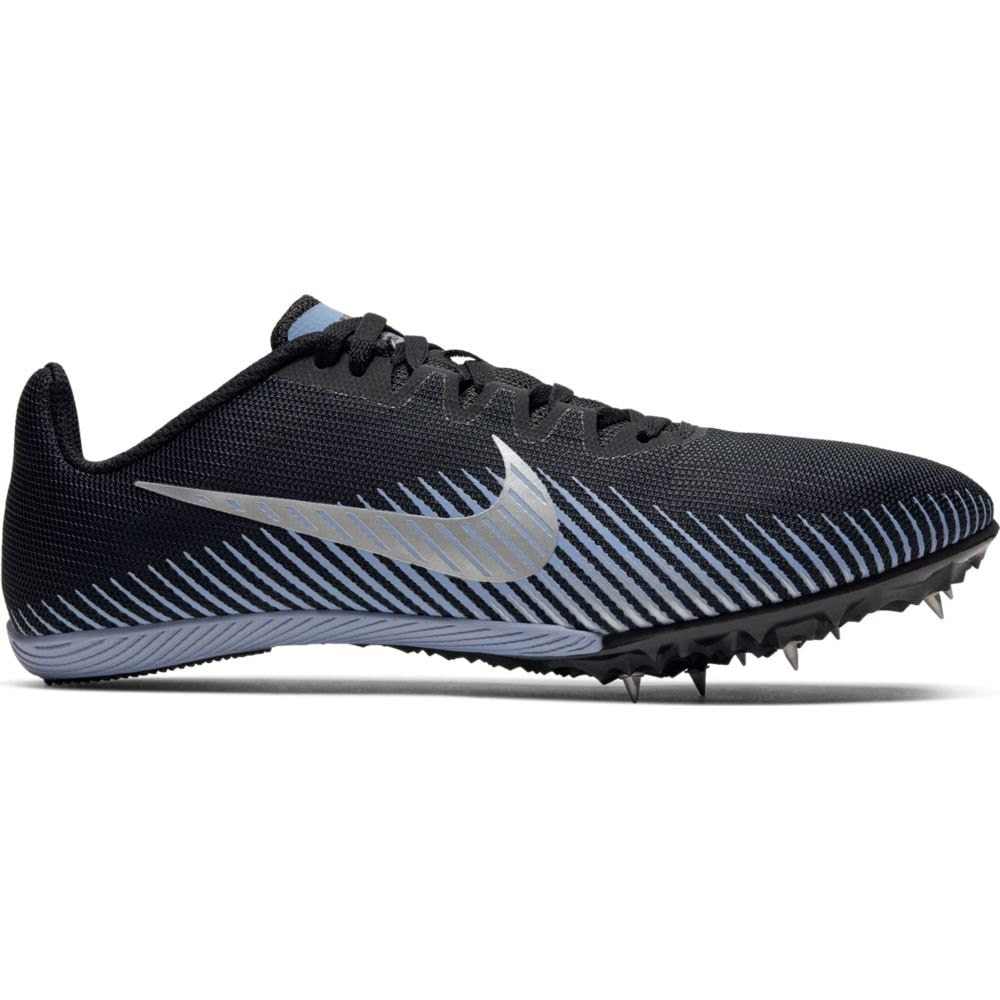Nike Zoom Rival M 9 Mens Track Spike (Black/Metallic Silver-Indigo Fog, Numeric_11_Point_5)
