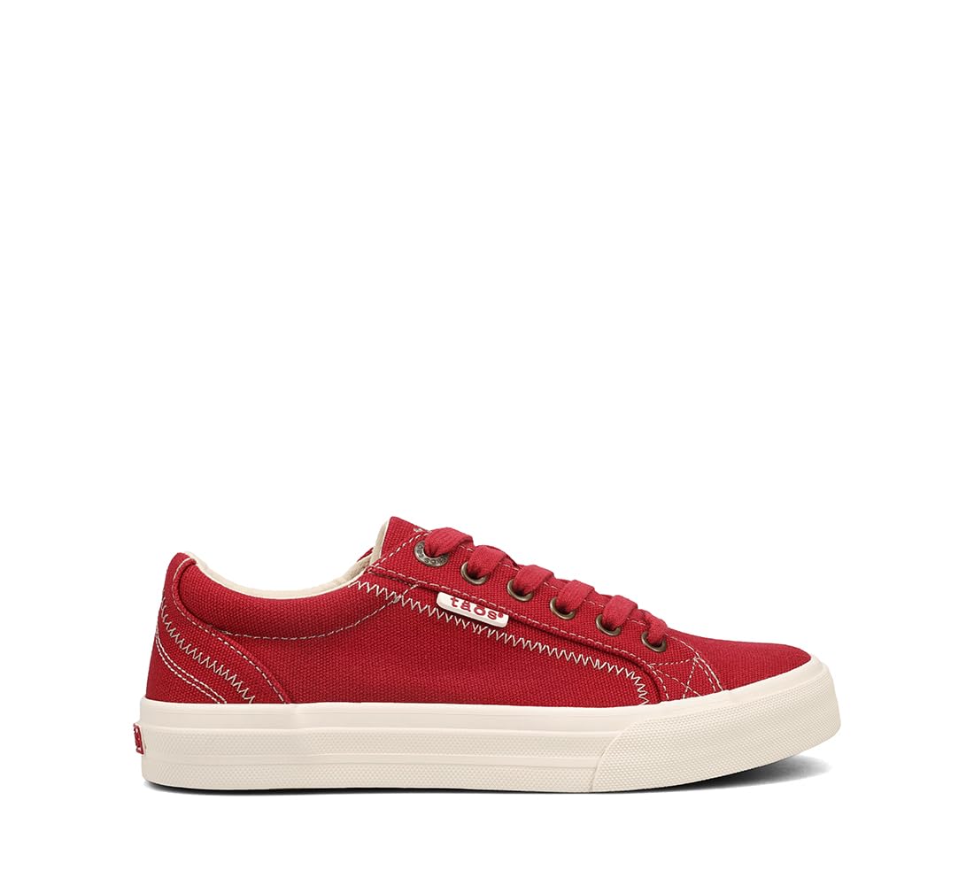 Taos Plim Soul Women's Sneaker-Stylish Platform Sneaker with Curves & Pods Removable Footbed, Arch Support, Classic Design for Everyday Fashion, All Day Comfort Red 10 (W) US