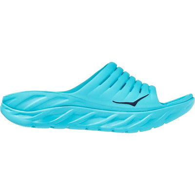 Hoka Ora Recovery Slide (Unisex) - Scuba Blue / Bellwether Blue - Size M7/W9