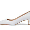 Stuart Weitzman Stuart Kitten Pump White 8.5 B