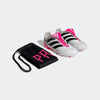 adidas Predator Precision.3 Youth Firm Ground Soccer Shoes - Fold-over Tongue, Soft Leather Forefoot, Firm Ground Outsole, Lightweight Synthetic Upper (White/Black/Pink, US Footwear Size System, Big Kid, Numeric, Medium, 4.5)
