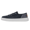 HEYDUDE Cody Craft Linen Navy Men's Size 14 | Unisex Sneakers | Unisex Slip On Shoes | Comfortable & Light-Weight