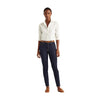 Lauren Ralph Lauren Womens High Rise Dark Wash Straight Leg Jeans Blue 6