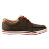 Twisted X Women's Kicks, Moc Toe, Dark Grey & Barn Red, 9 M