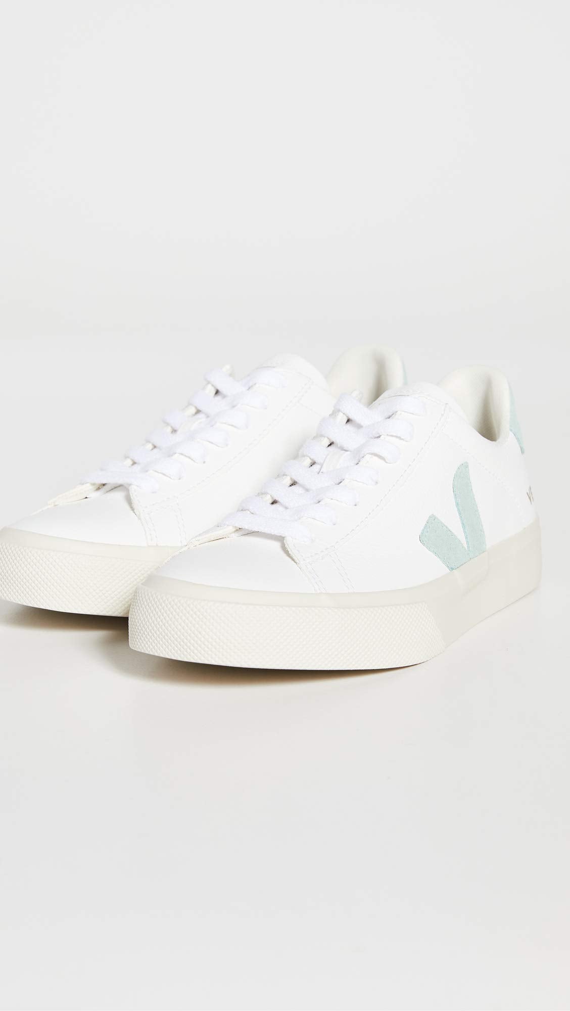 Veja Women's Campo Sneakers, Extra-White/Matcha, 11 Medium US
