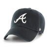 47 Atlanta Braves Clean Up Dad Hat Baseball Cap - Black