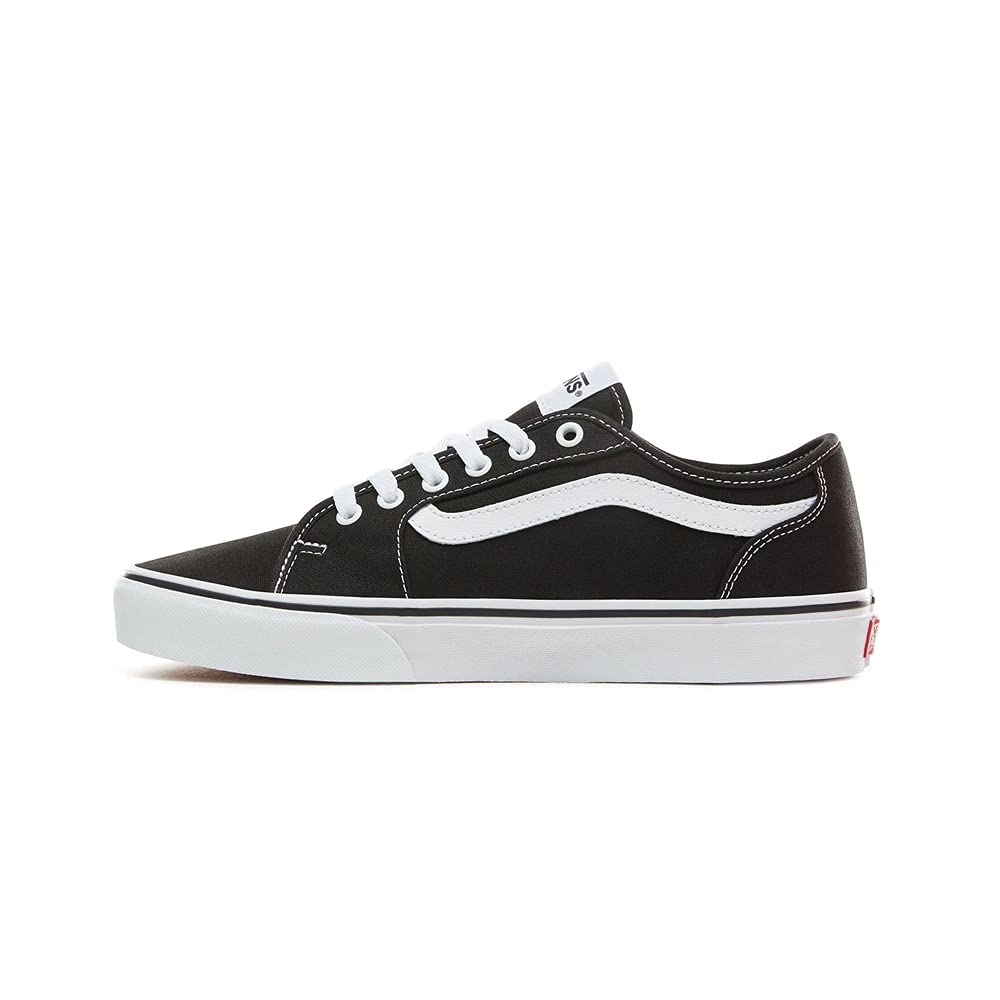 Vans Atwood Deluxe, Men Skateboarding Shoes, Canvas Black White, 43