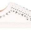 Frye Women's Ivy Studded Low Lace Sneaker, White - 8.5M